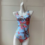 versace new starfish shell print backless u-neck one piece swimming costume