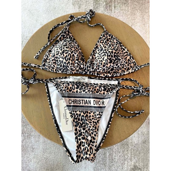 Dior leopard bikini swimsuit