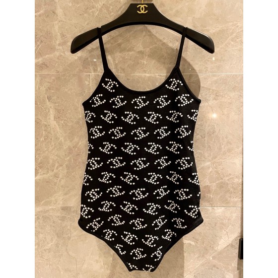 Chanel new imported knitted swimsuit