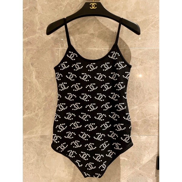 Chanel new imported knitted swimsuit