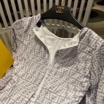 Fendi long-sleeved one-piece sun protection swimming costume