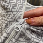 Fendi long-sleeved one-piece sun protection swimming costume