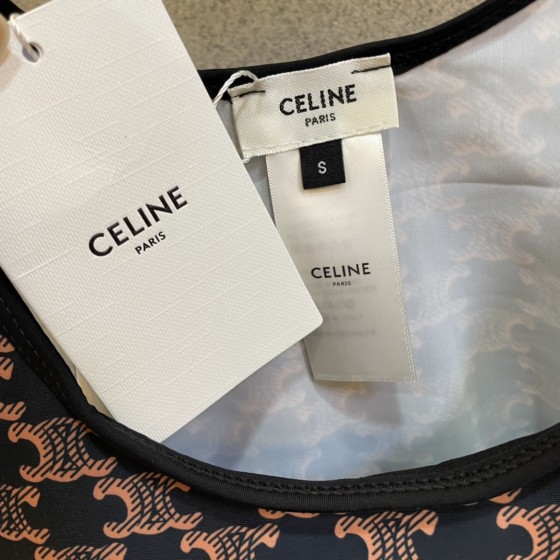 Celine New high stretch fitness and yoga wear long sleeve sports suit swimming costume