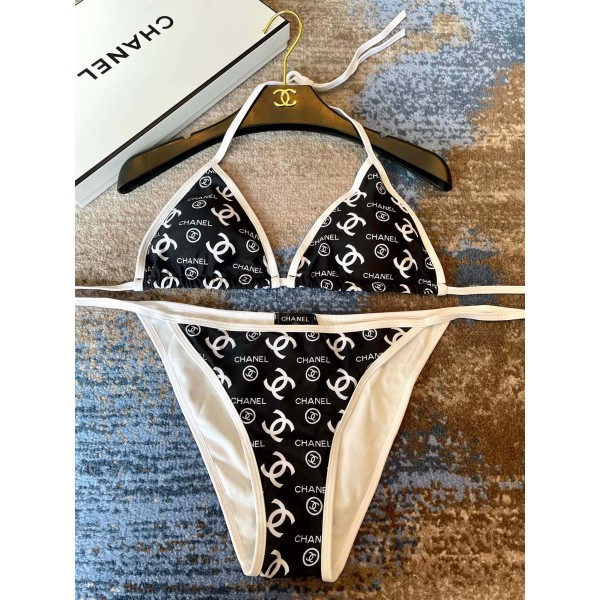 Chanel New Printed Bikini Swimsuit
