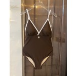 CHANEL One-piece swimming costume bikini