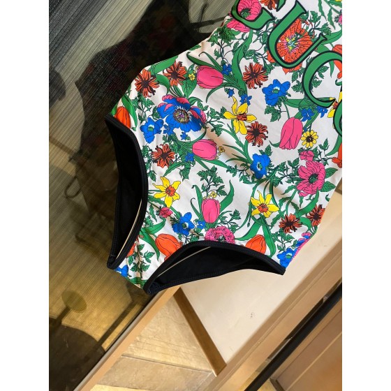 Gucci New Floral One-piece Swimsuit