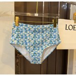 Gucci New split bikini swimming costume halter with steel ring bra + triangle shorts