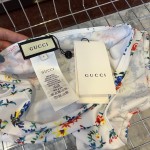 Gucci New split bikini swimming costume halter with steel ring bra + triangle shorts