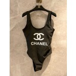 Chanel new black one-piece swimsuit