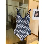 Dior long-sleeved one-piece swimsuit with sun protection