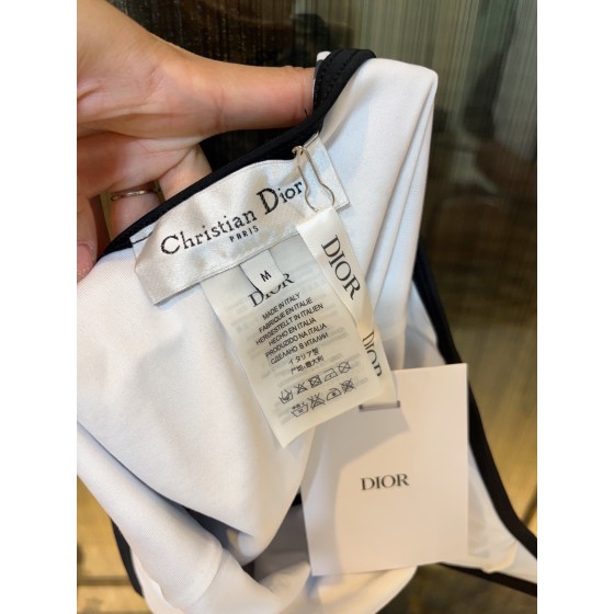 Dior long-sleeved one-piece swimsuit with sun protection
