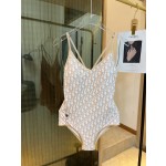 Dior long-sleeved one-piece swimsuit with sun protection