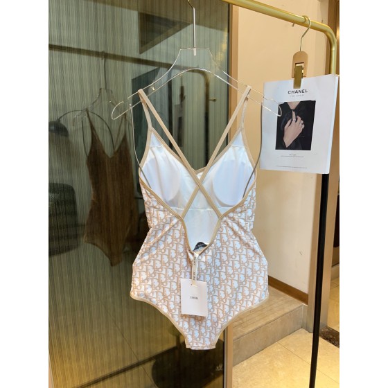 Dior long-sleeved one-piece swimsuit with sun protection