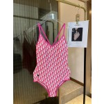 Dior long-sleeved one-piece swimsuit with sun protection