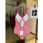 Dior long-sleeved one-piece swimsuit with sun protection
