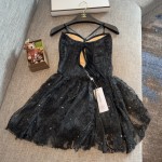 Chanel new sexy fairy lace one-piece boxer skirt