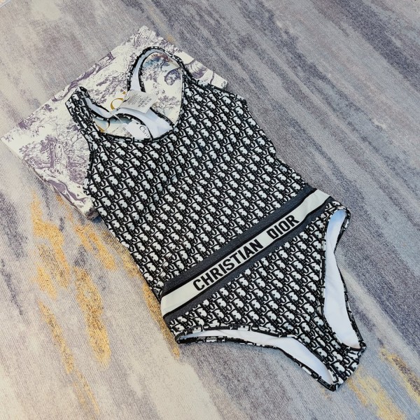 Dior long sleeve one piece swimsuit