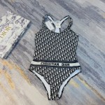 Dior long sleeve one piece swimsuit