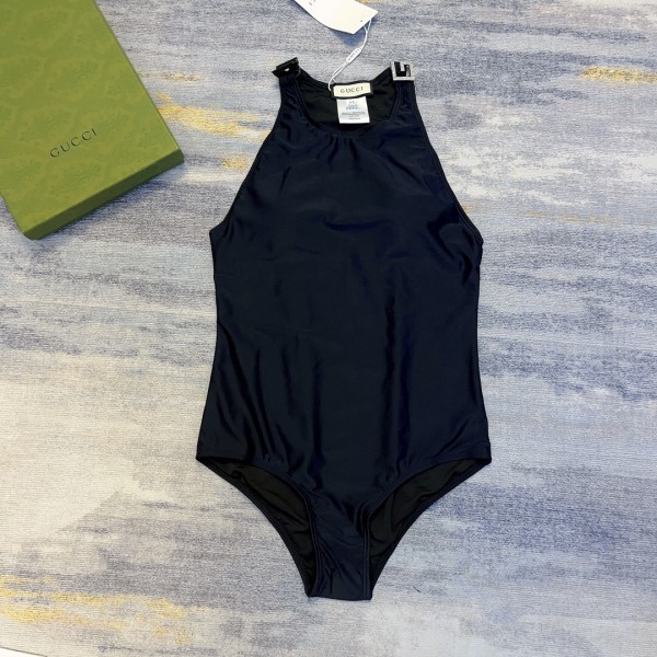 Gucc one-piece swimsuit with breast pads