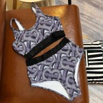 Burberry printed high stretch fitness yoga wear tracksuit