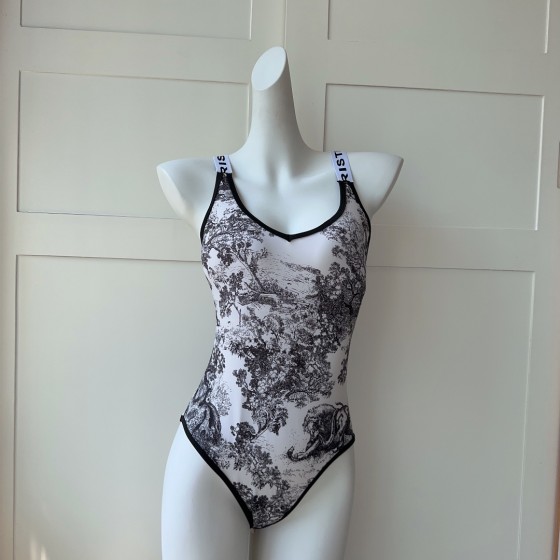 dior zoo series swimsuit