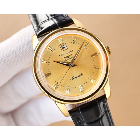 Longines men's three needles with calendar super luminous