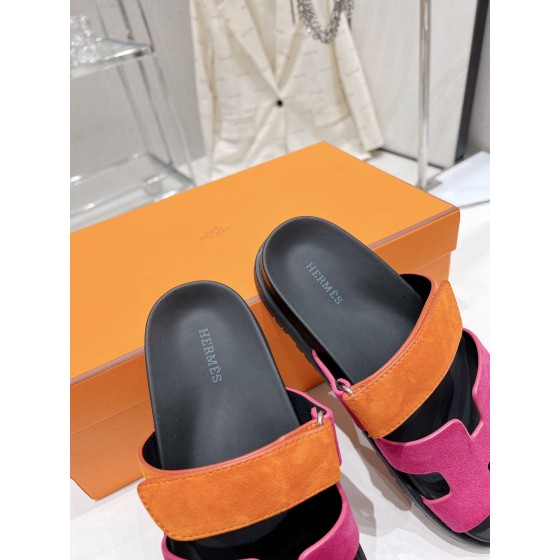 Hermes spring and summer sandals series couple models classic models