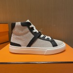 Hermes latest Kelly buckle small white shoes sneakers