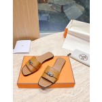 Hermes pure steel kelly lock slippers
