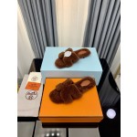 Hermes Autumn and Winter Flat Fur Drags