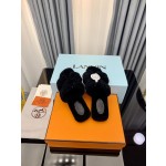 Hermes Autumn and Winter Flat Fur Drags