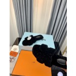 Hermes Autumn and Winter Flat Fur Drags