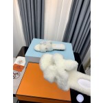Hermes Autumn and Winter Flat Fur Drags