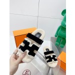 Hermes teddy fur uncle shoes