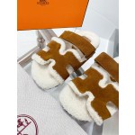 Hermes teddy fur uncle shoes