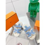 Hermes teddy fur uncle shoes