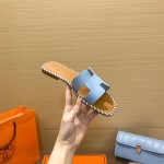 Hermes new woven slippers