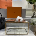 Hermes new woven slippers