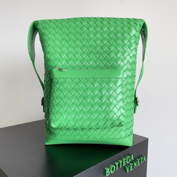 Bottega Veneta BV Woven Shoulder Bag Parrot Green #653118