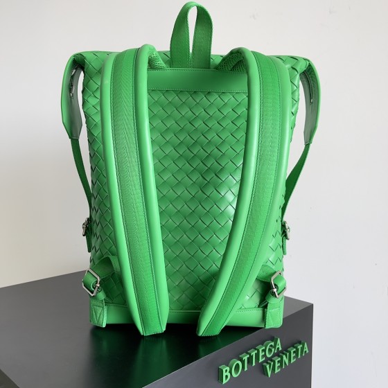 Bottega Veneta BV Woven Shoulder Bag Parrot Green #653118