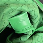 Bottega Veneta BV Woven Shoulder Bag Parrot Green #653118