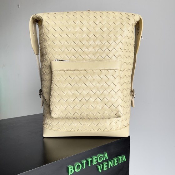 Bottega Veneta BV Woven Shoulder Bag Oatmeal #653118