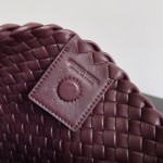 Bottega Veneta Clicker Rounded Bag Small Bordeaux Red #730968