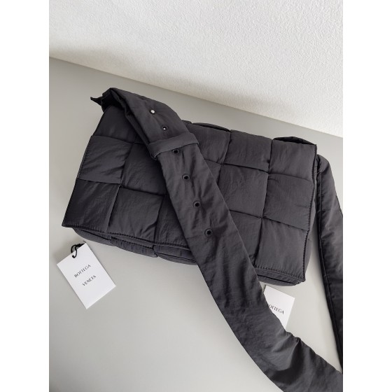 Bottega Veneta Bv Nylon Woven Bag 15 Compartments Oversized Black #70529