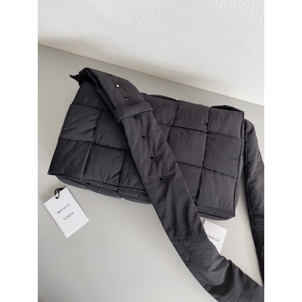 Bottega Veneta Bv Nylon Woven Bag 15 Compartments Oversized Black #70529