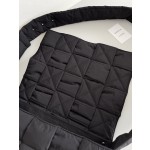 Bottega Veneta Bv Nylon Woven Bag 15 Compartments Oversized Black #70529