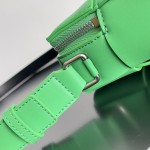 Bottega Veneta BV Men's Camera Bag Parrot Green with Black #730027