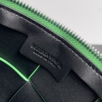 Bottega Veneta BV Men's Camera Bag Parrot Green with Black #730027