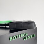 Bottega Veneta BV Men's Camera Bag Black with Green #730027