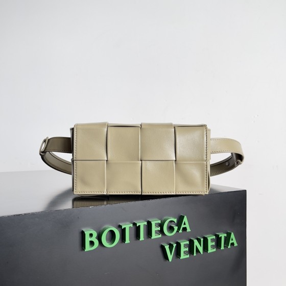 Bottega Veneta BV four compartment belt bag mini cassette taupe #651053